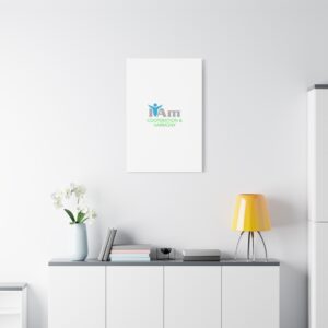 Inspirational wall art with "I Am Cooperation and Harmony" message for home decor.