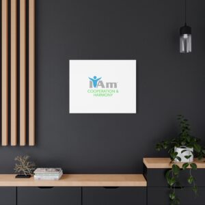 Inspirational wall art featuring "I Am Cooperation & Harmony" for home decor. Perfect for fostering.