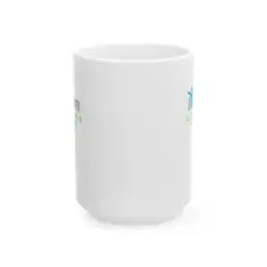 Ceramic mug with "I Am Cooperation and Harmony" design, perfect for promoting unity and teamwork.