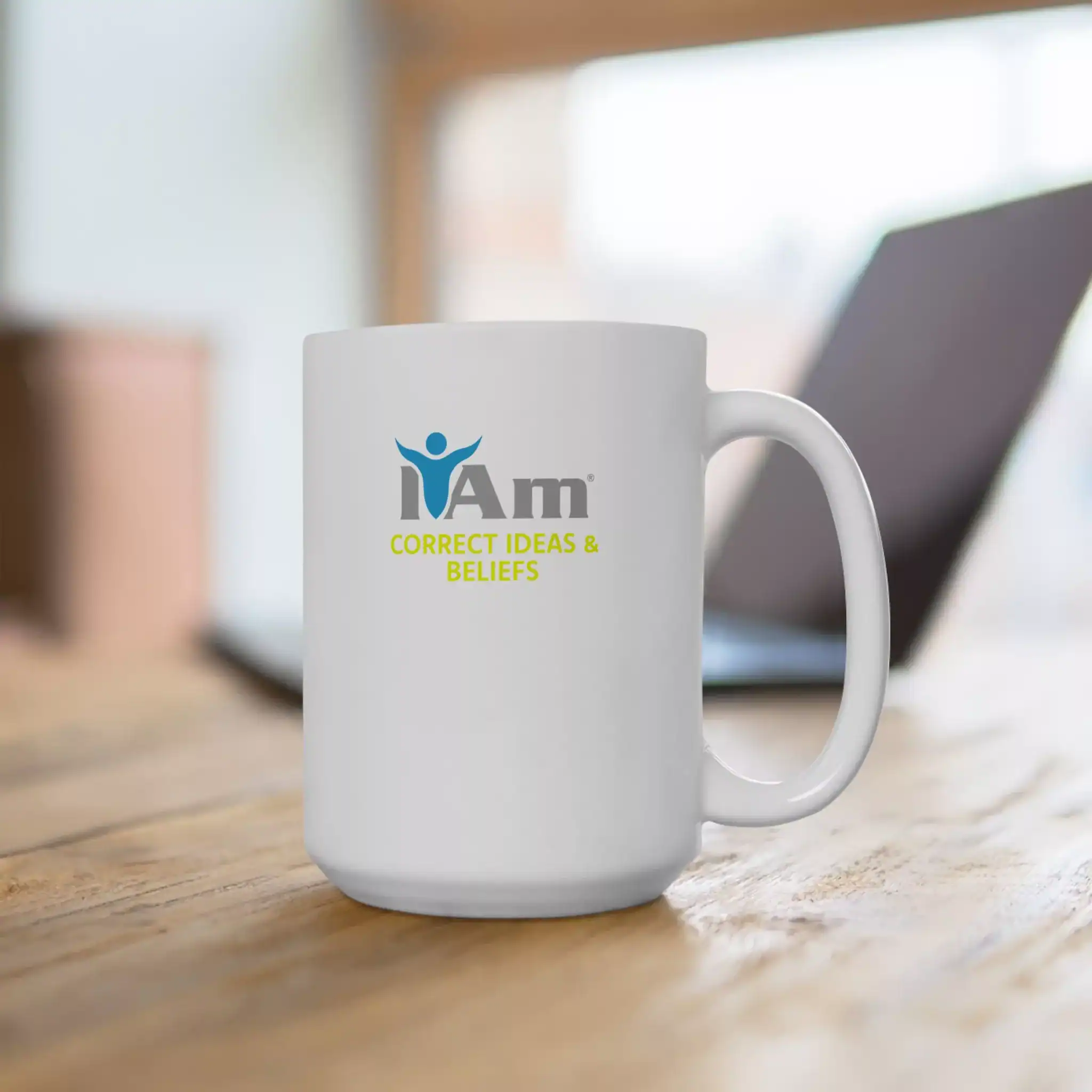 16705242611140675052_2048.webp Empowering ceramic mug with "I Am Correct Ideas and Beliefs" message for motivation and confidence.