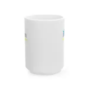 Ceramic mug with "I Am Correct Ideas and Beliefs" design for motivational coffee or tea.