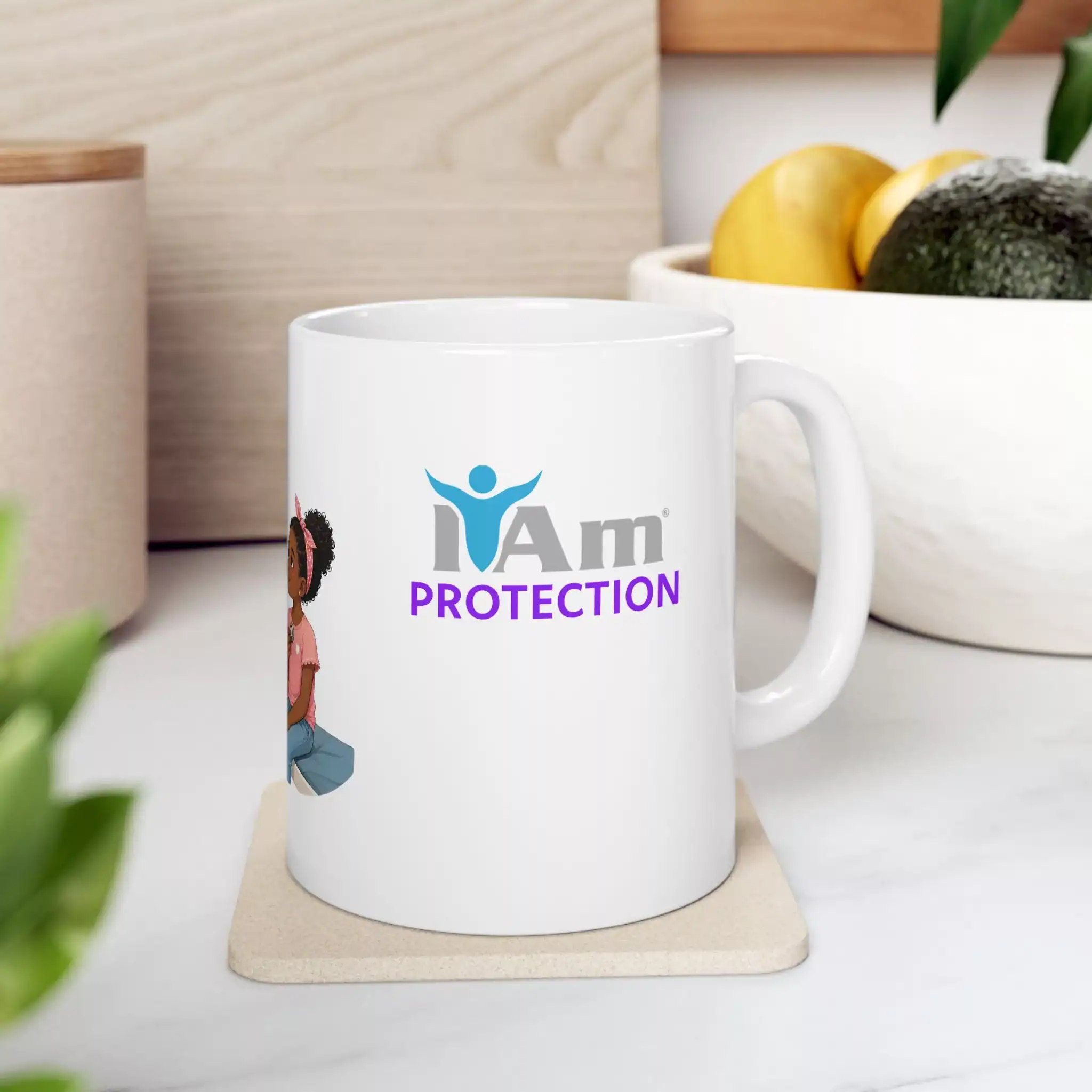 4762972517848117180_2048.webp Empowering "I Am Protection" ceramic mug with inspiring design for daily motivation and protection.