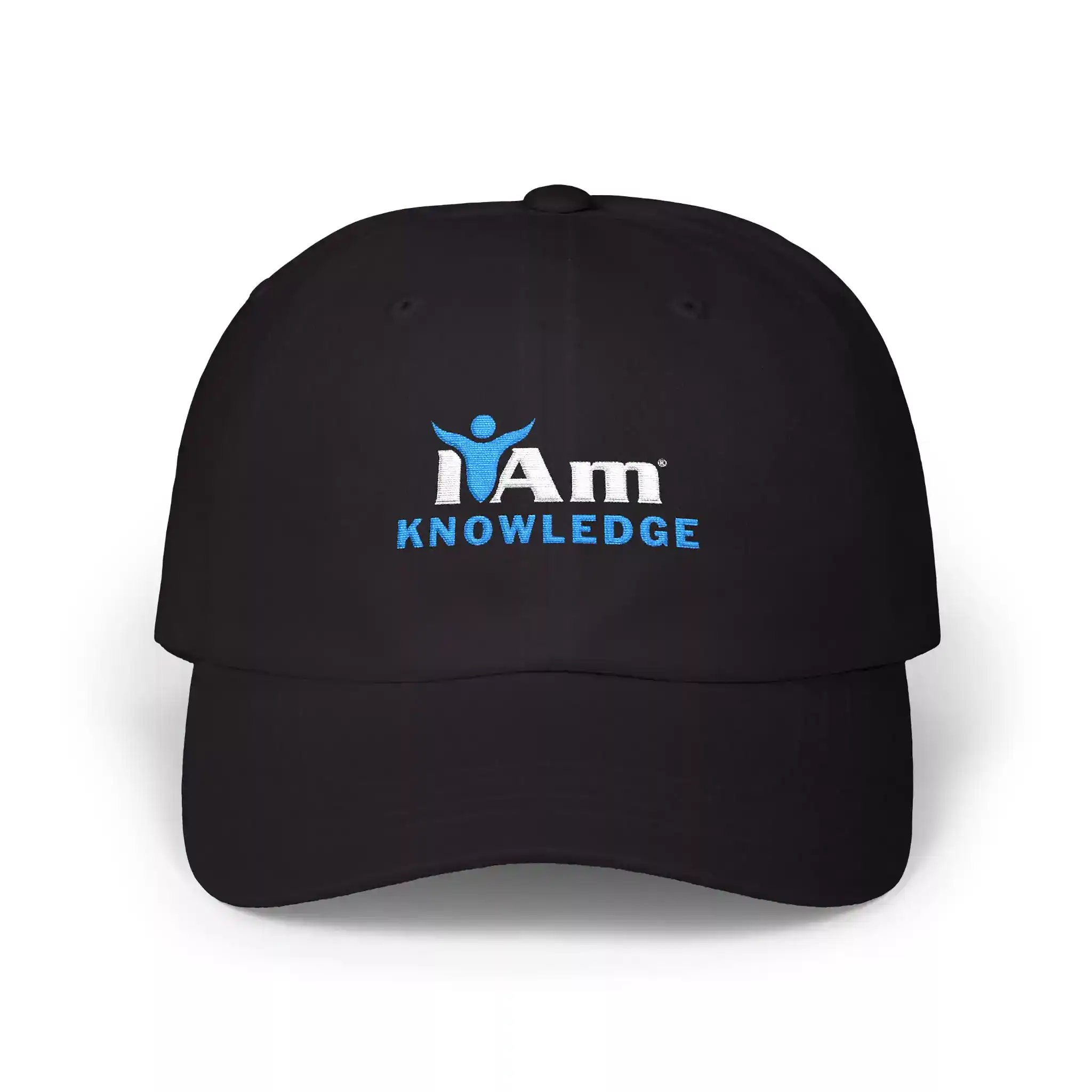 7855116093974227466_2048.webp I Am Knowledge Dad Cap with embroidered 'Knowledge' logo, stylish baseball hat for education and awa.