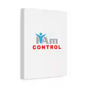 Inspirational wall art with 'I Am Control' message for home decor.