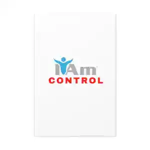 Inspirational wall art with 'I Am Control' message for home decor.
