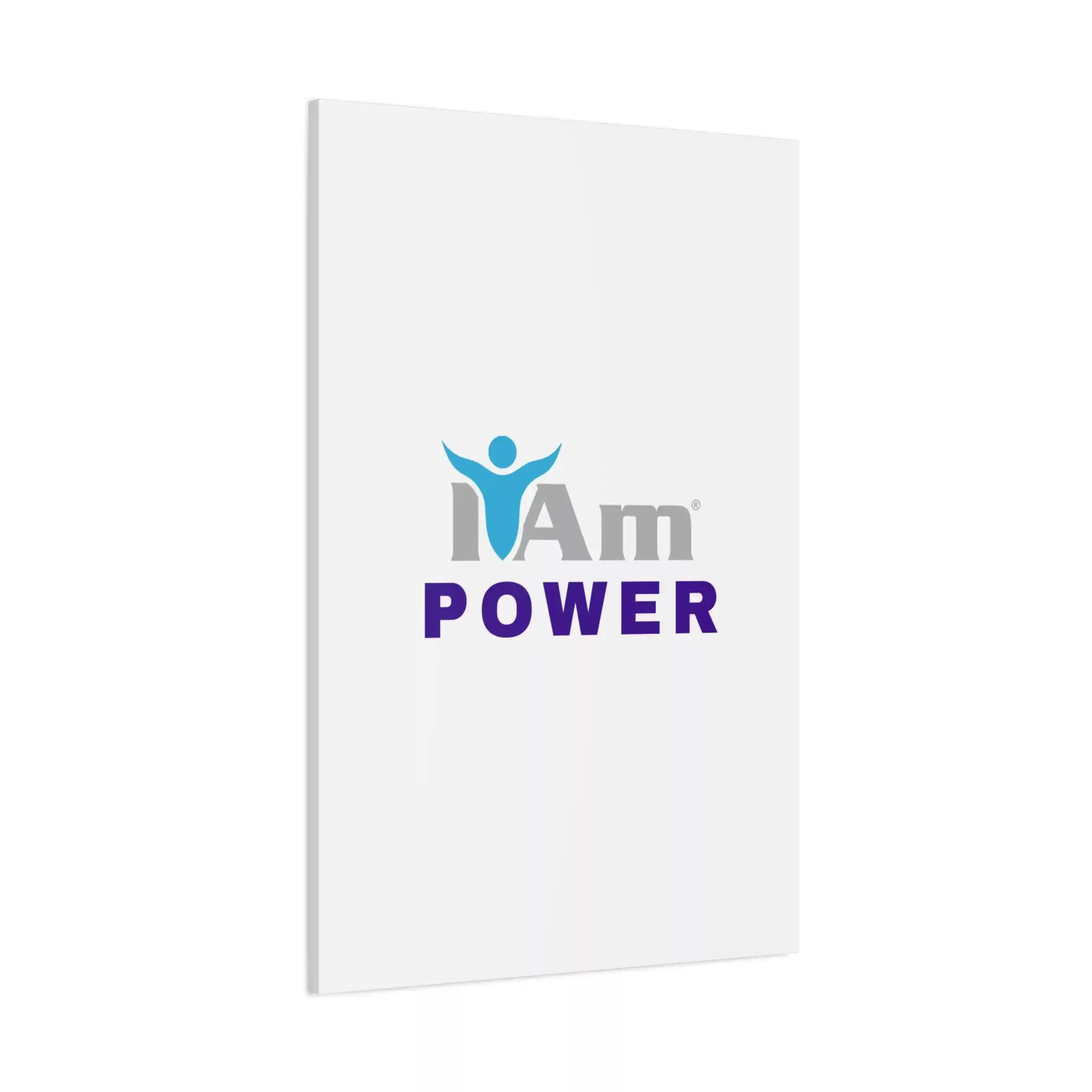 10731090664217835352_2048.webp Inspirational wall art with 'I Am Power' message on a white canvas.