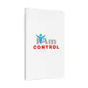 Inspirational wall art with 'I Am Control' message for home decor.
