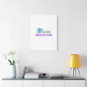 Protection artwork with a stylized figure and the word 'Protection' in purple.
