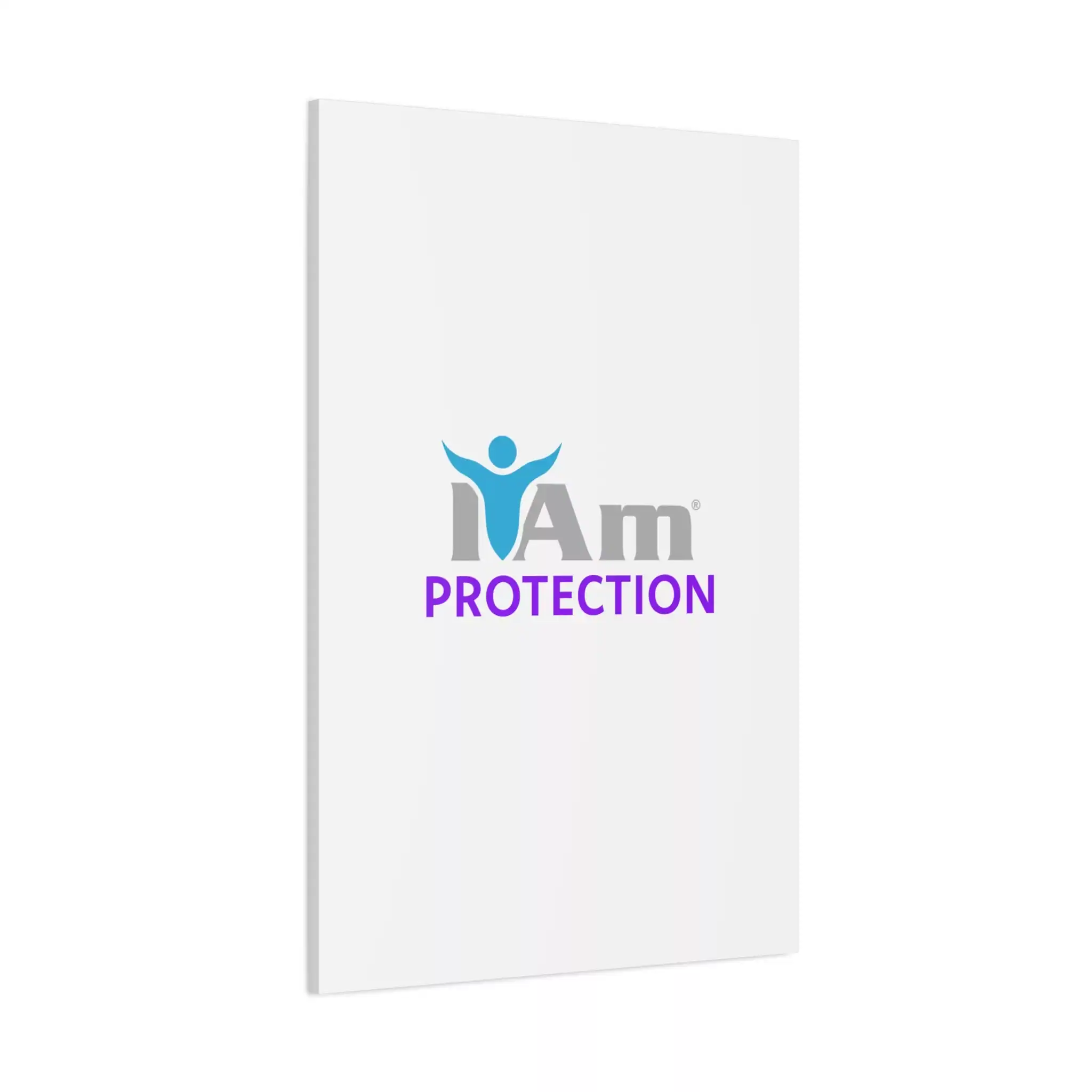 12092115859671352642_2048.webp Inspirational wall art with 'I Am Protection' message and figure icon.