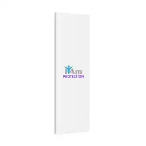 Inspirational wall art with protection theme, featuring a person with open arms.
