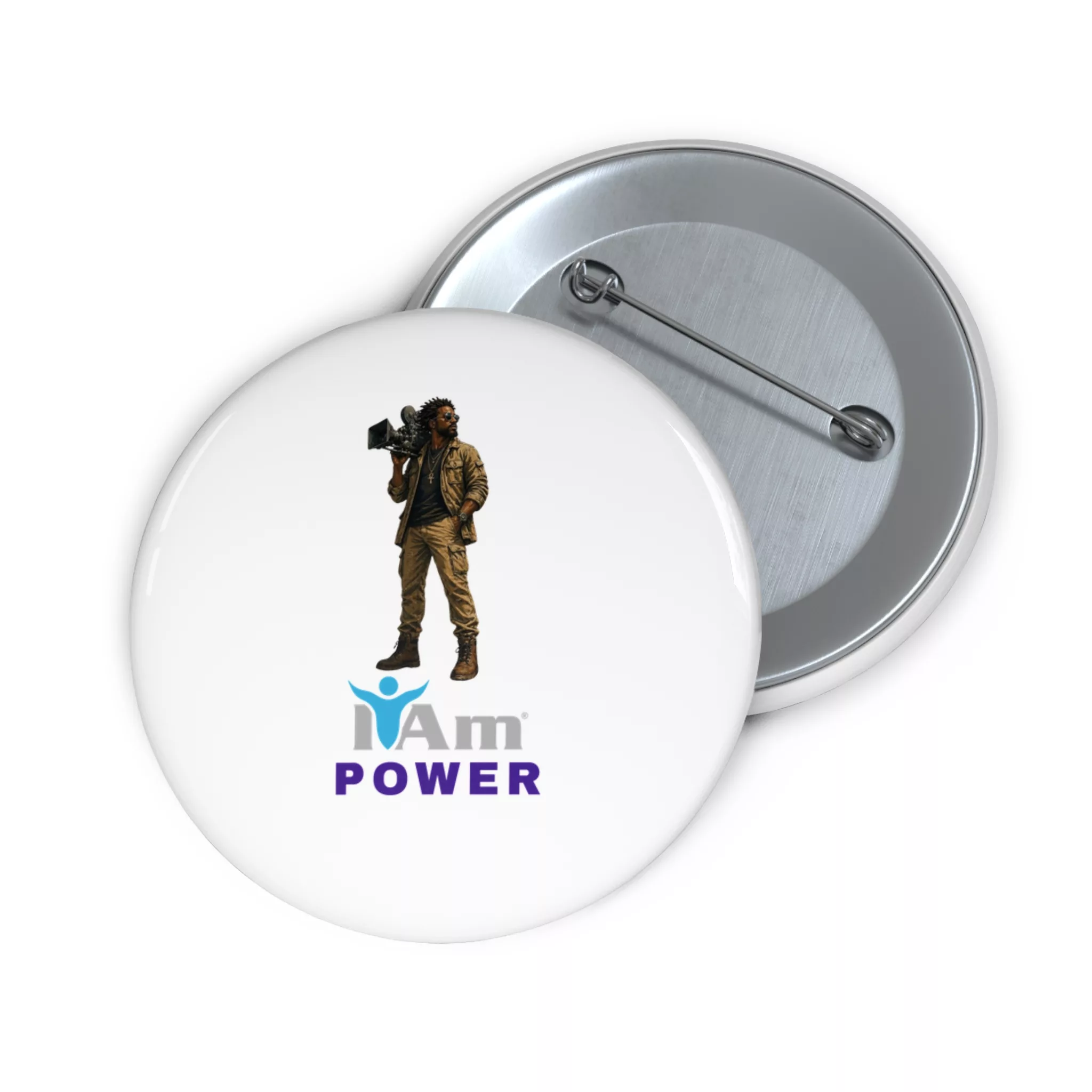 1235385059404073447_2048.webp Empowerment badge with a person holding a camera and 'I Am Power' text.