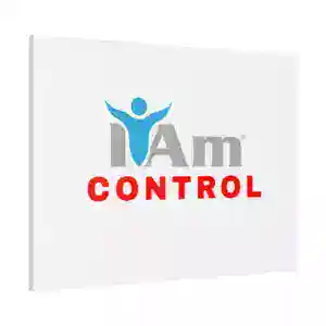 Inspirational wall art with 'I Am Control' message for home decor.