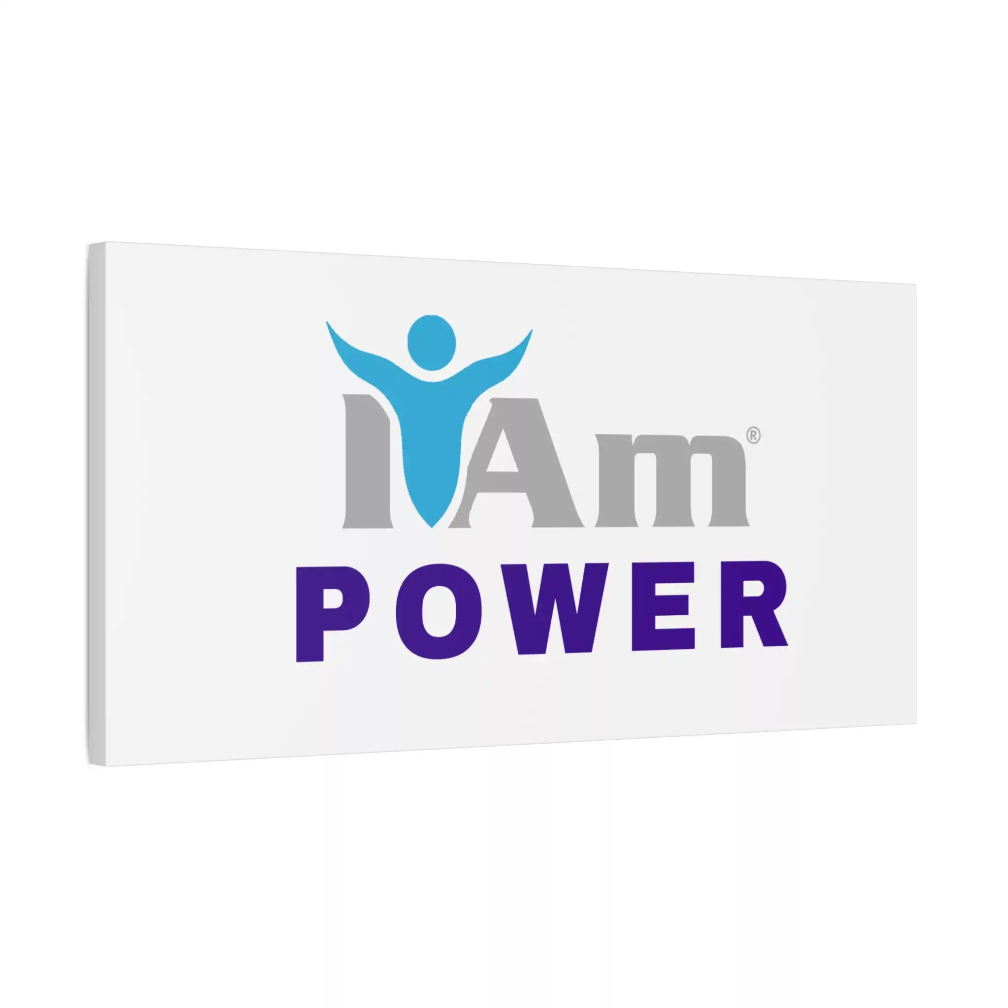 12521546890063787805_2048.webp Inspirational wall art with 'I Am Power' message and a human figure icon.