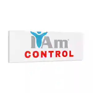 Inspirational wall art with 'I Am Control' message for home decor.