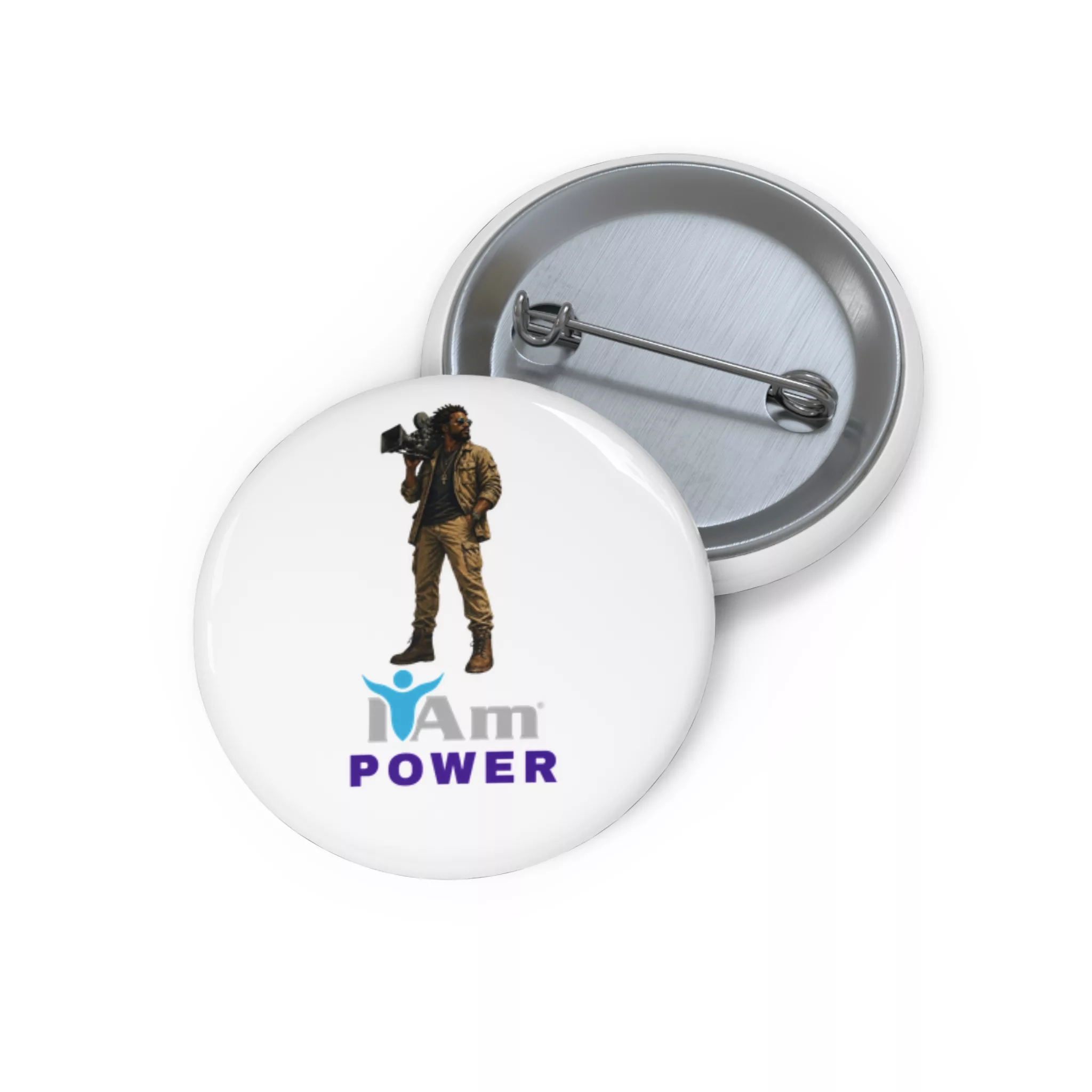 13328426500837118946_2048.webp Empowerment badge with a person carrying a backpack and 'I Am Power' text.