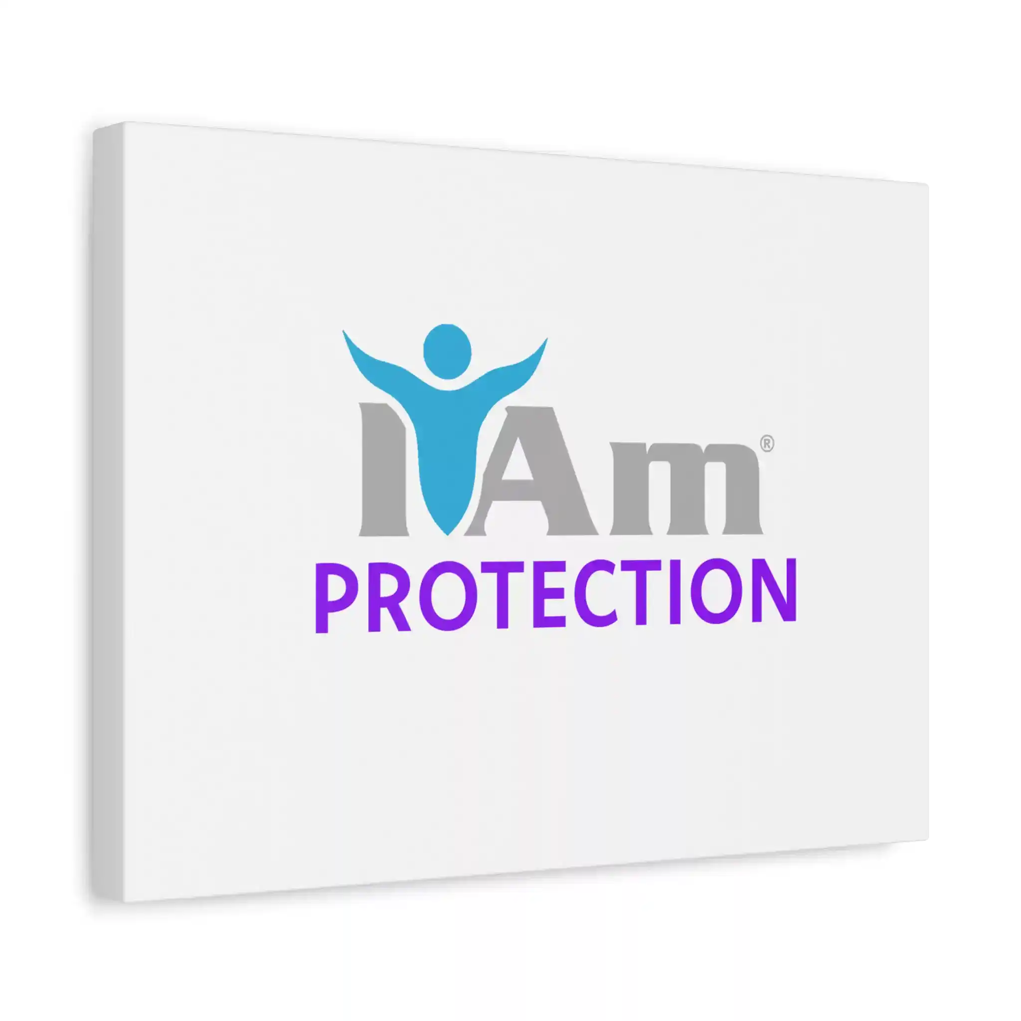 13601503644628626419_2048.webp Inspirational wall art with 'I Am Protection' message and abstract figure design.