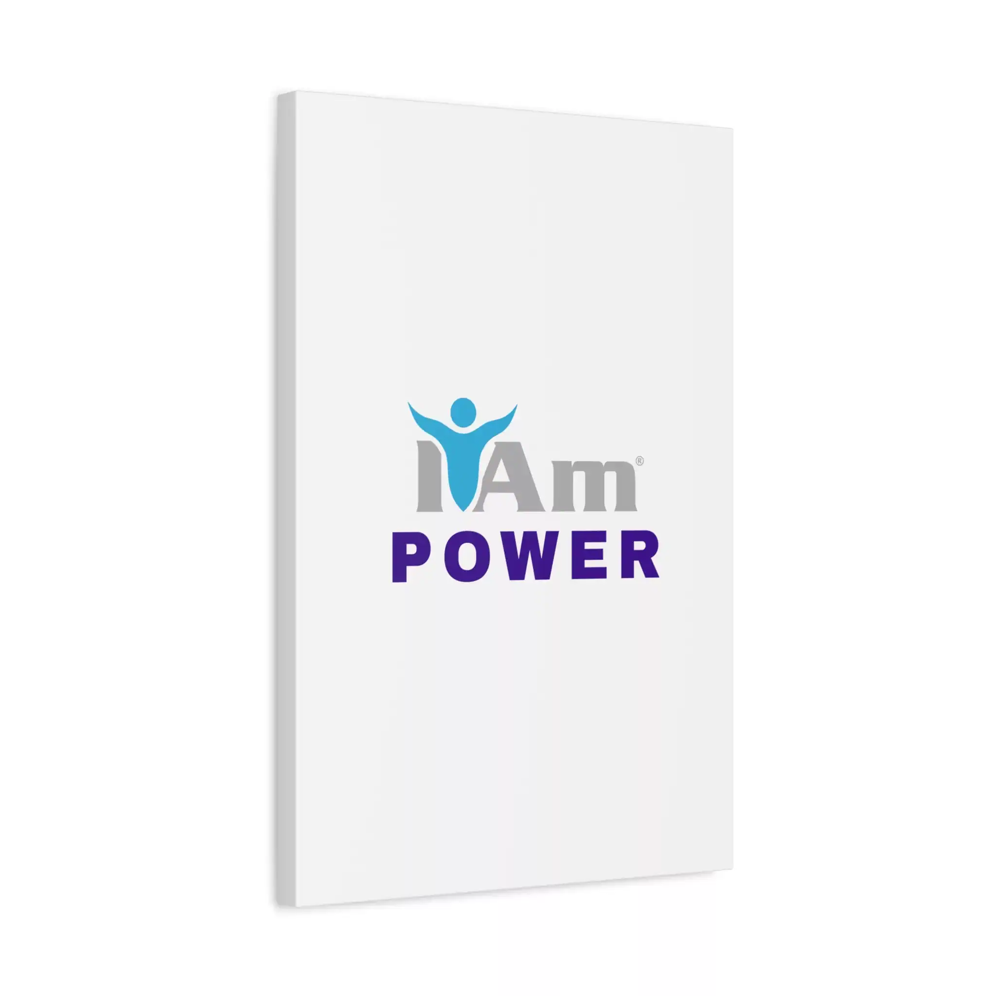 1370491237481938259_2048.webp Inspirational wall art with 'I Am Power' message on a white canvas.
