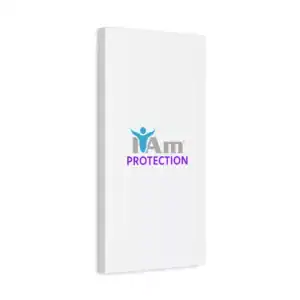Inspirational wall art with 'I Am Protection' message on a white canvas.