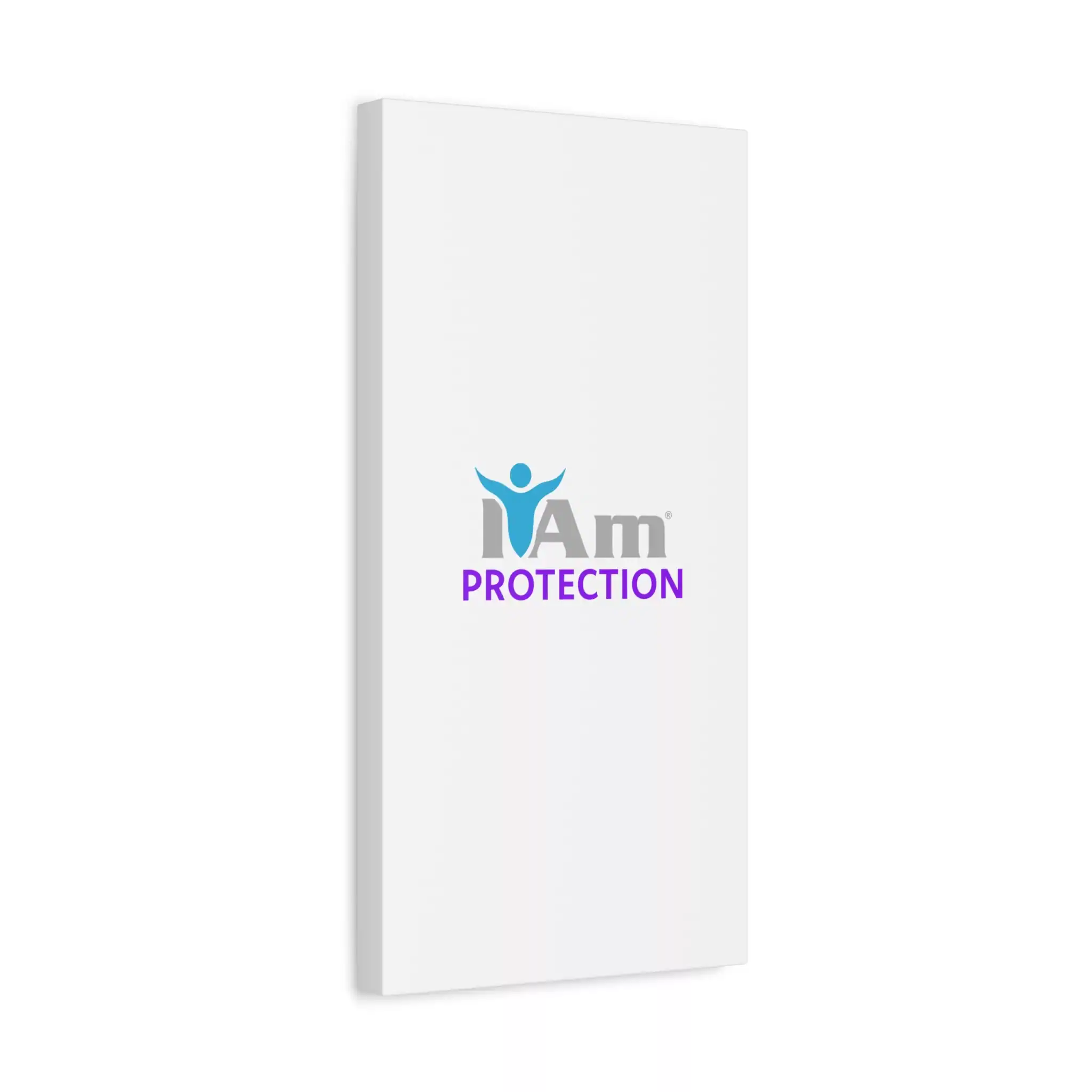 13979916799555265145_2048.webp Inspirational wall art with 'I Am Protection' message on a white canvas.