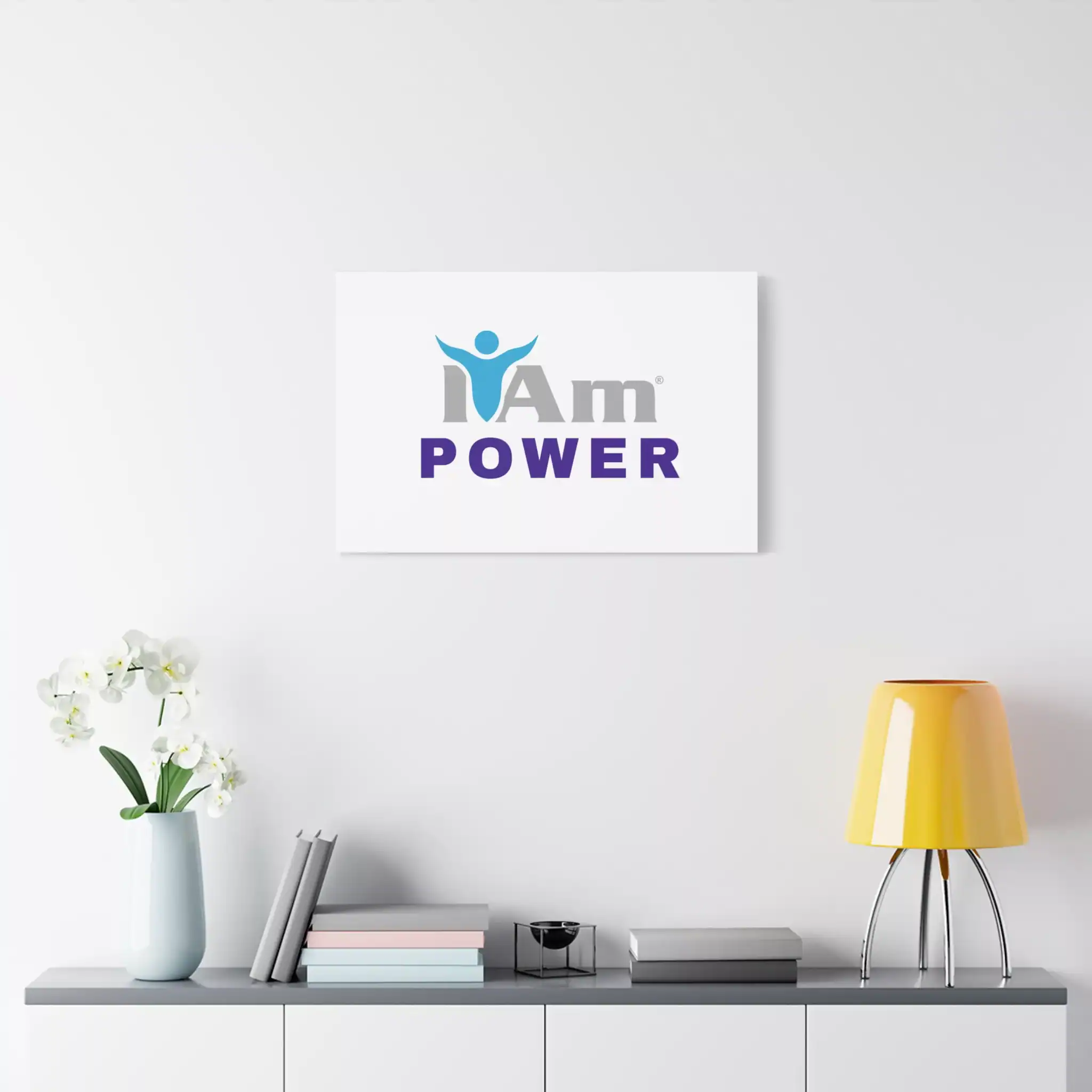 14265574530598930364_2048.webp Inspirational 'I Am Power' canvas wall art with uplifting message.