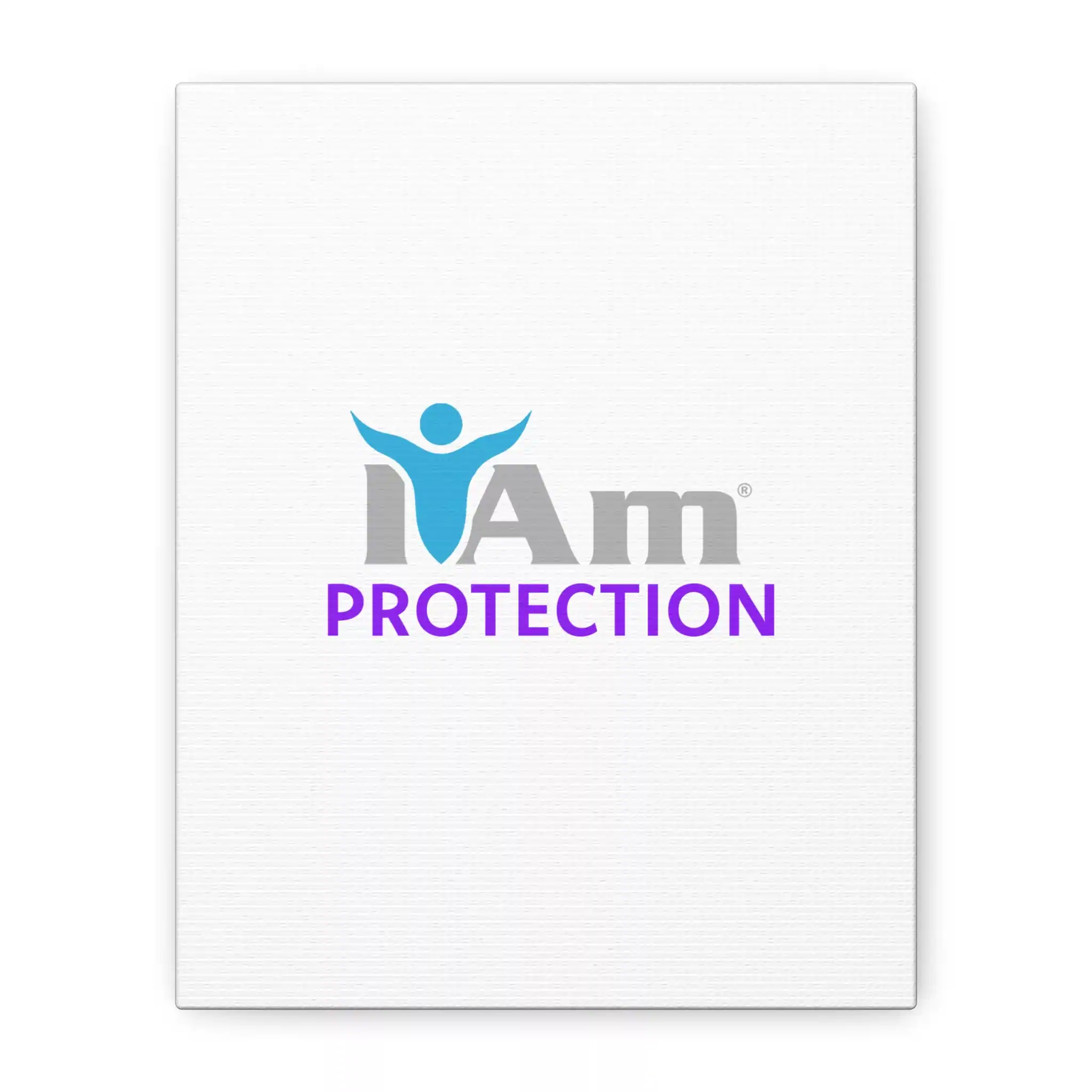 14606607113428589190_2048.webp Inspirational wall art with 'I Am Protection' message and figure icon.