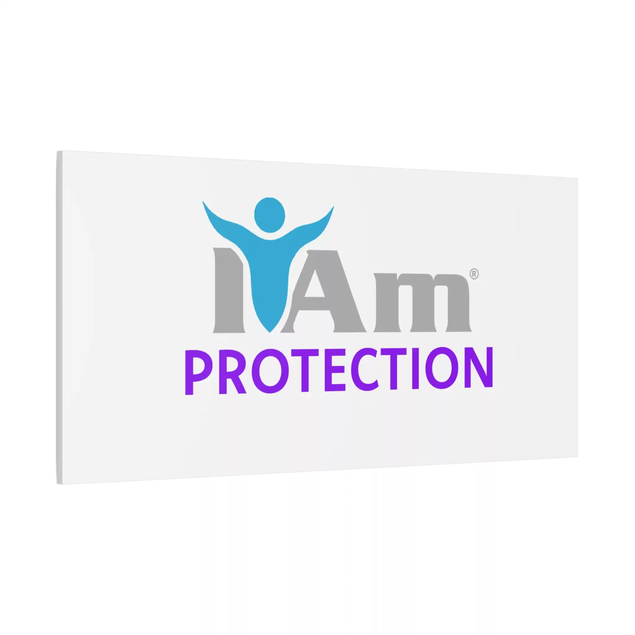 14702497343750244442_2048.webp Inspirational wall art with 'I Am Protection' message and figure with open arms.