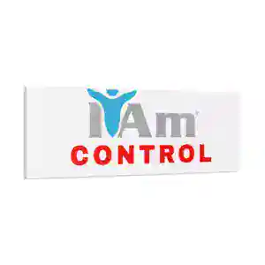 Inspirational wall art with 'I Am Control' message for home decor.