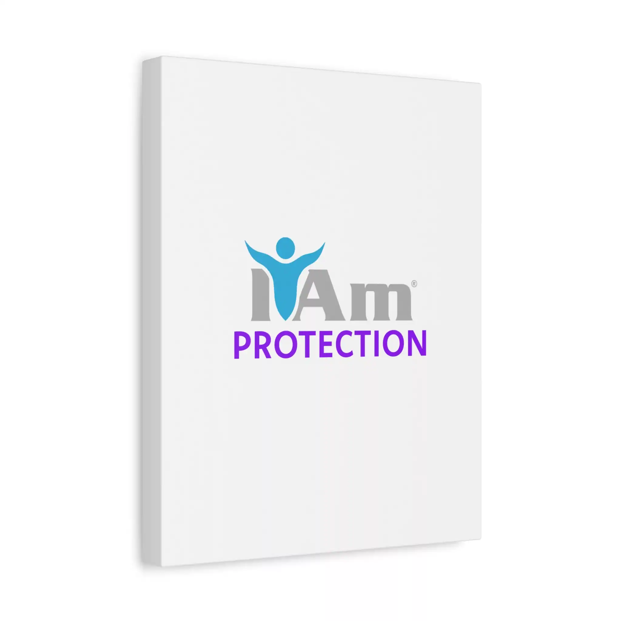 16716317283373297506_2048.webp Inspirational wall art with 'I Am Protection' message on a white canvas.