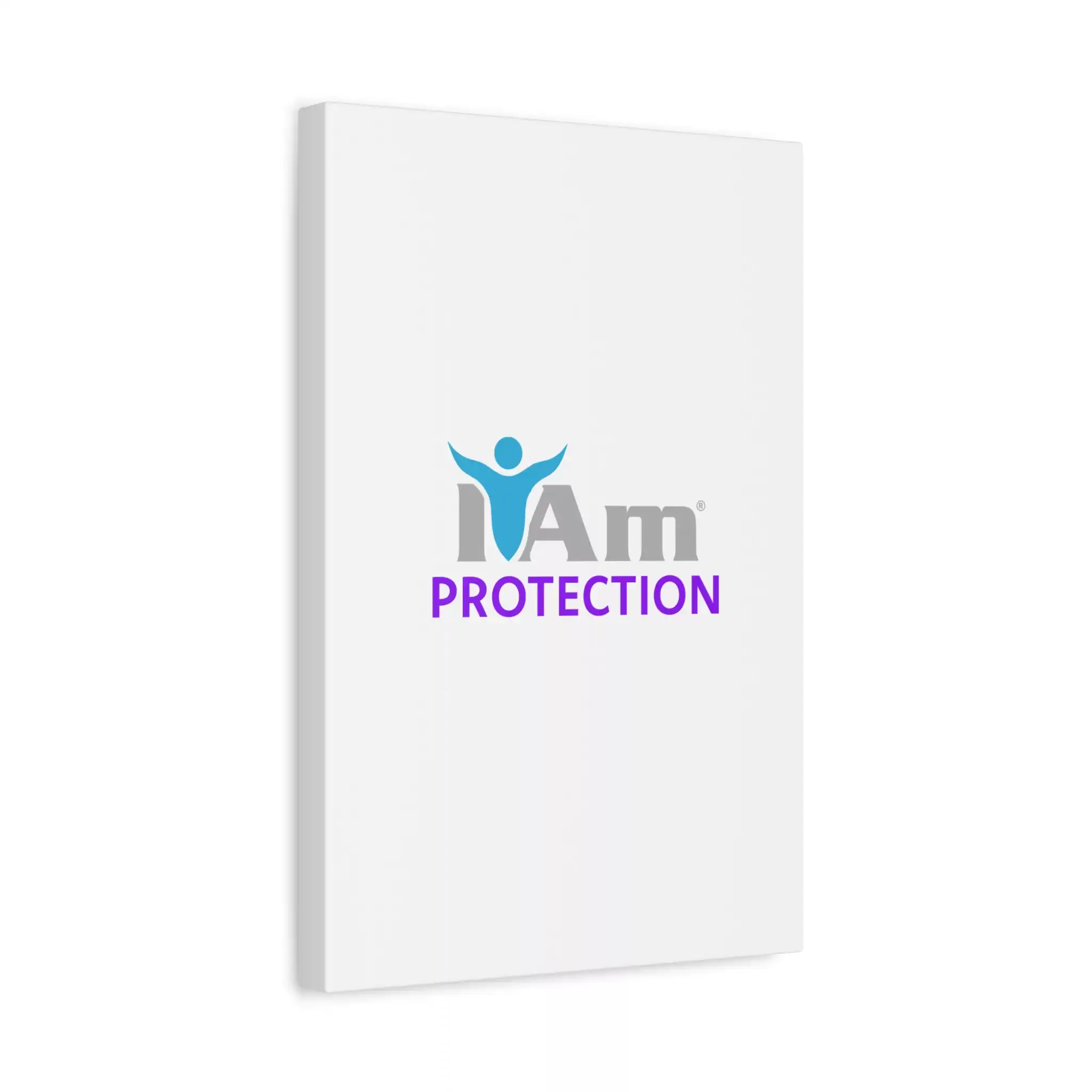 16881252768538831630_2048.webp Protection-themed canvas wall art with a human figure and text.