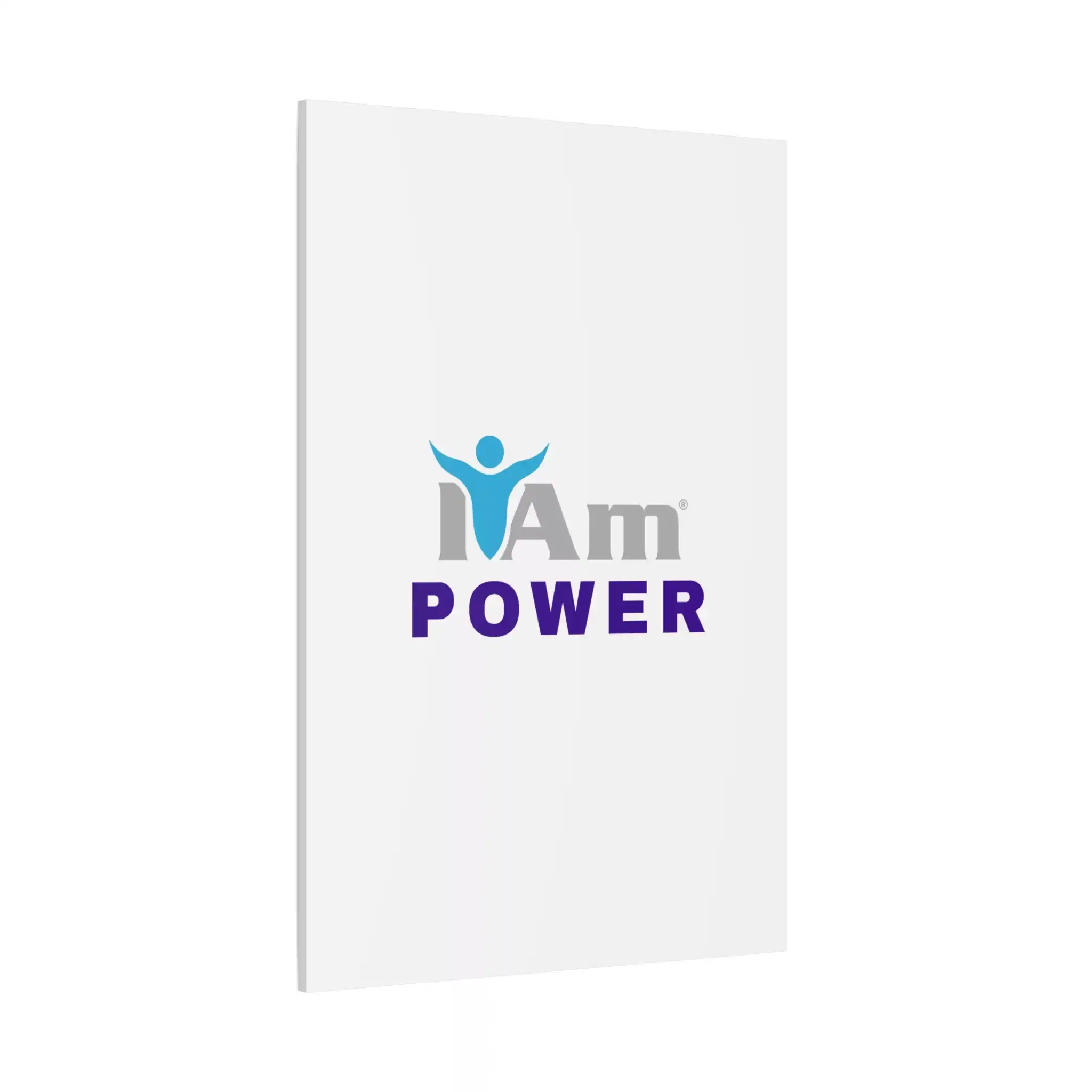 17072425903226844130_2048.webp Inspirational wall art with 'I Am Power' message on a white canvas.
