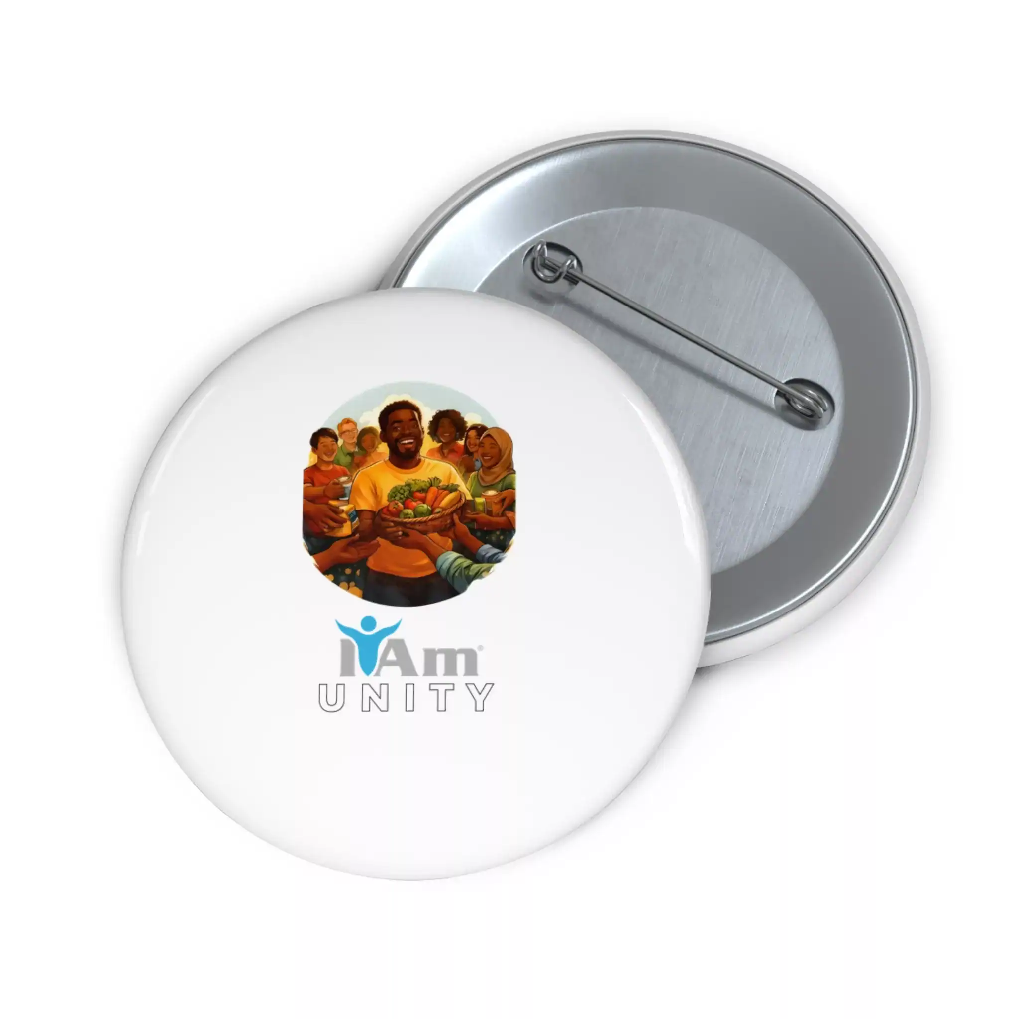 17714827236191616148_2048.webp Unity badge with diverse group and 'I Am Unity' text for abundance and community.