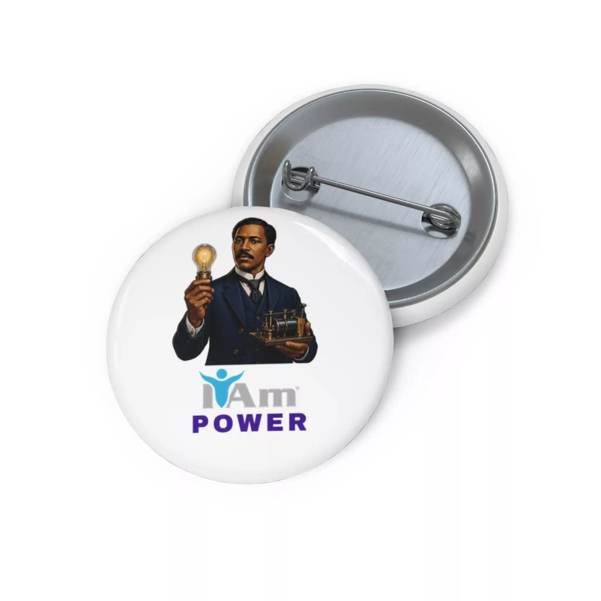 17750751446558871719_2048.webp Empowerment badge featuring a man holding a light bulb and a model invention.