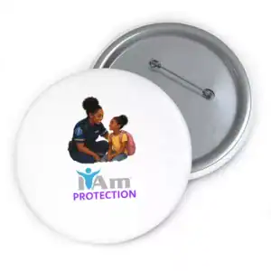 EMS 2 Protection badge with a mother and child image for advocates.