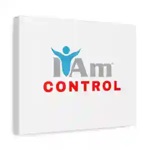 Inspirational wall art with 'I Am Control' message for home decor.