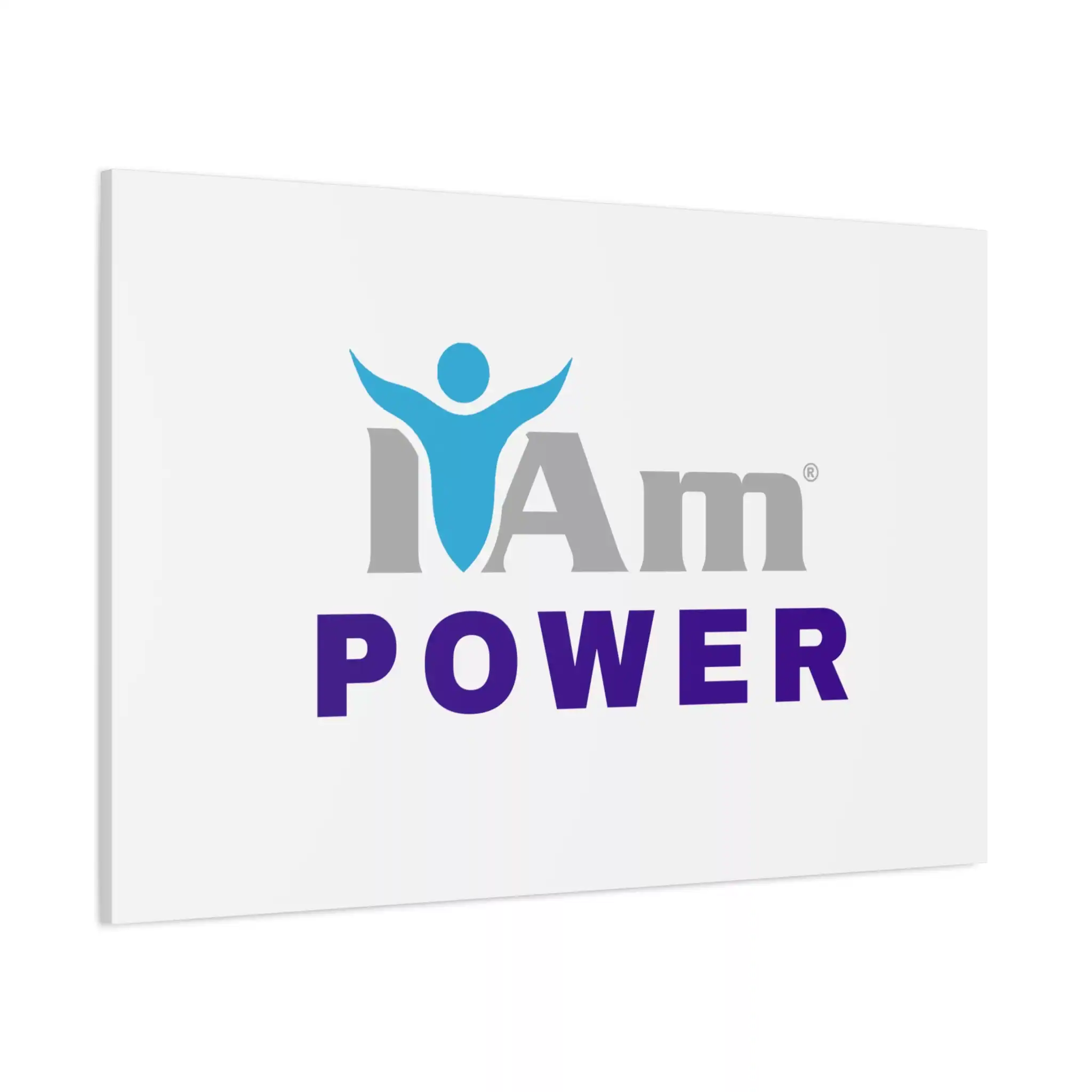 18219940344621754300_2048.webp Inspirational wall art with 'I Am Power' message and a human figure icon.