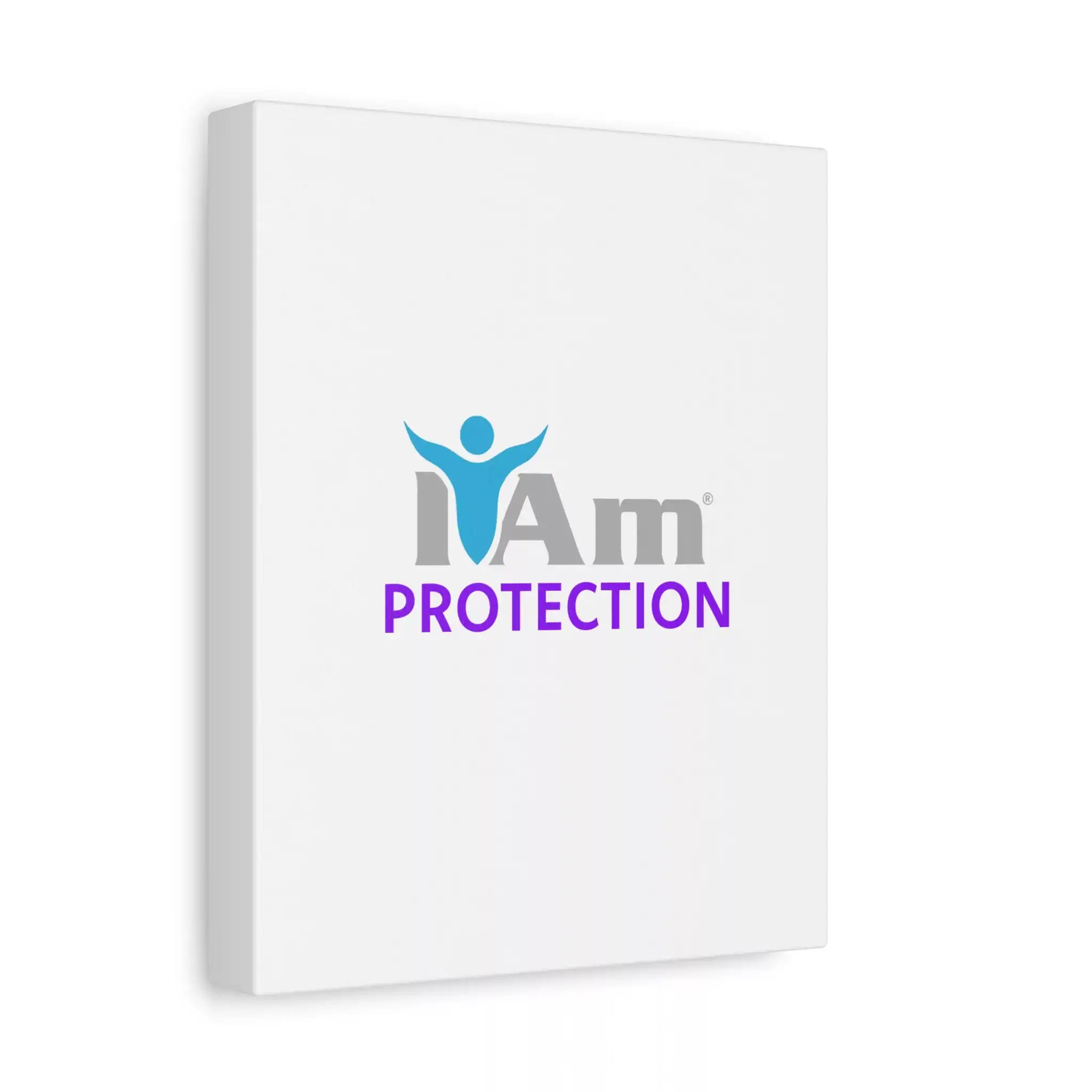 18239413525807662845_2048.webp Inspirational wall art with 'I Am Protection' message on a white canvas.