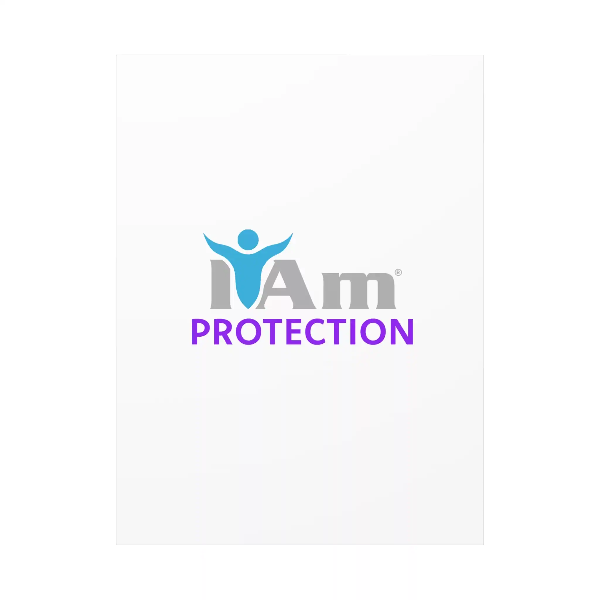 18323971425672691993_2048.webp Inspirational wall art with 'I Am Protection' message and figure icon.