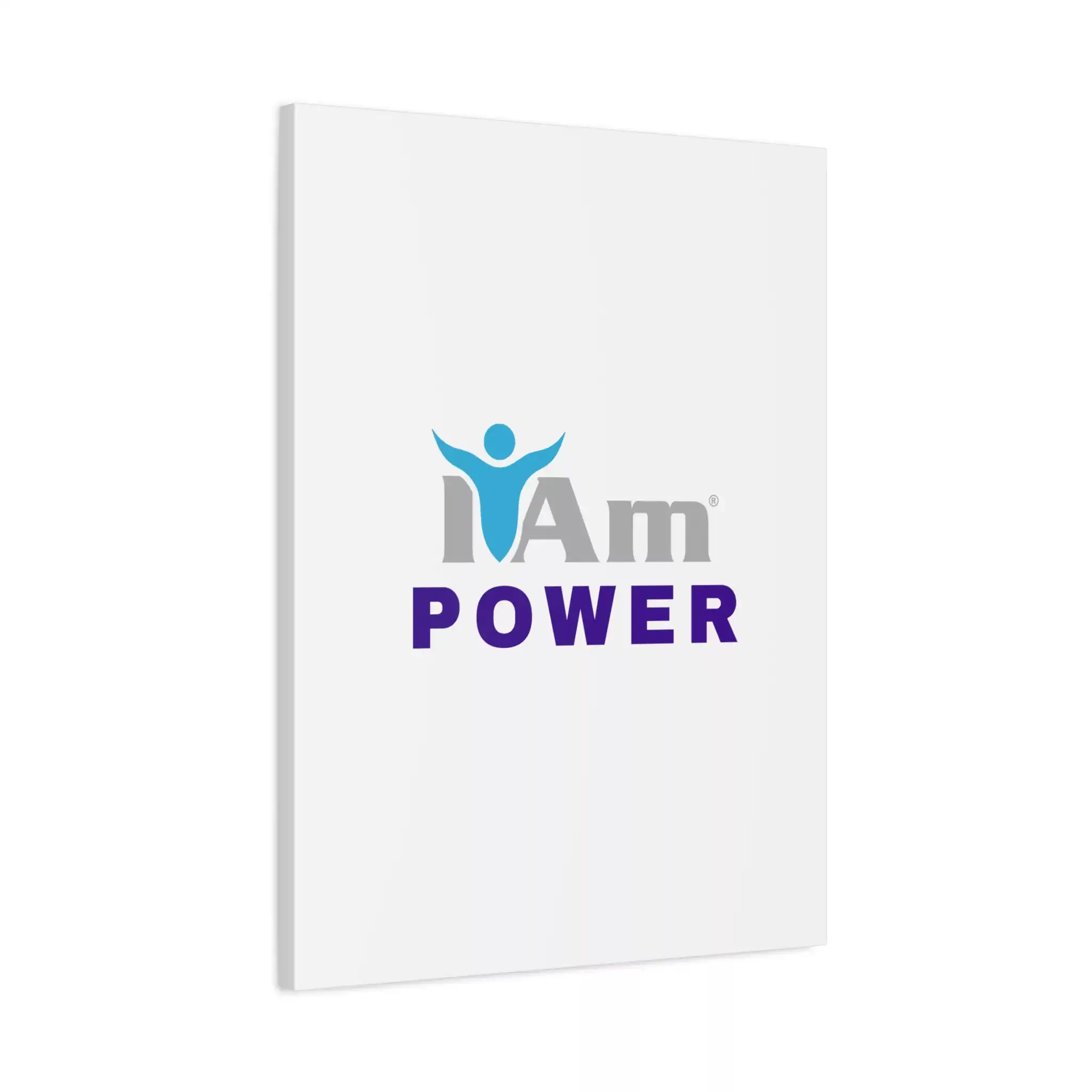 18378379224846277644_2048.webp Inspirational wall art with 'I Am Power' message on a white canvas.