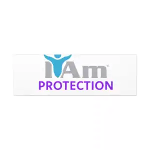 I Am Protection logo with a stylized figure and bold text.