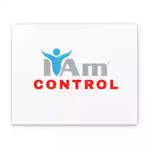 Inspirational wall art with 'I Am Control' message for home decor.