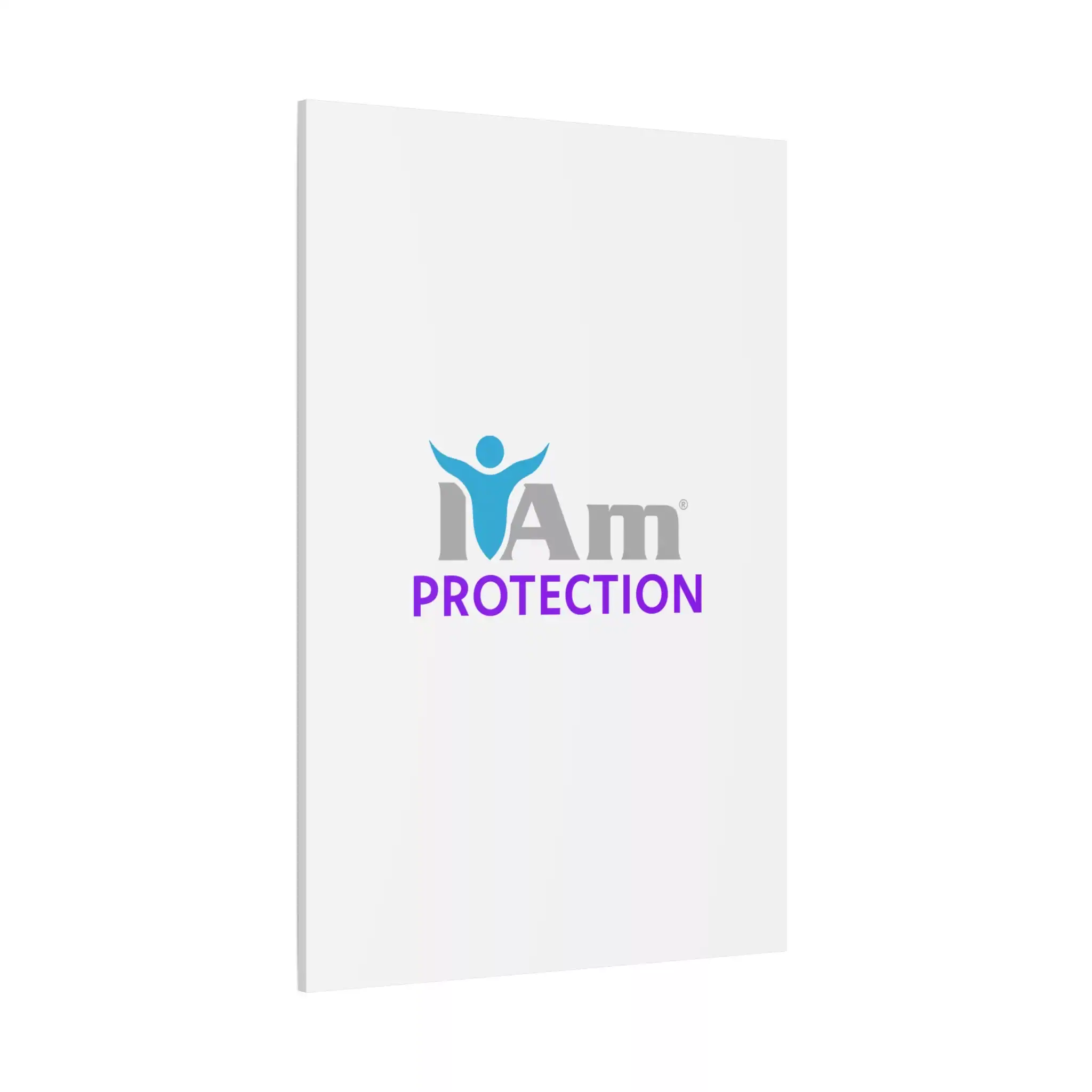 219161103820355018_2048.webp Inspirational wall art with 'I Am Protection' message and logo design.