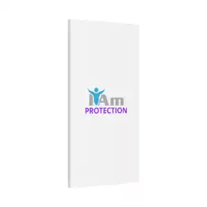 Inspirational wall art with 'I Am Protection' message and logo design.