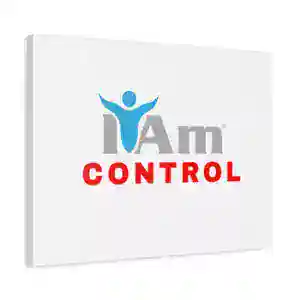 Inspirational wall art with 'I Am Control' message for home decor.