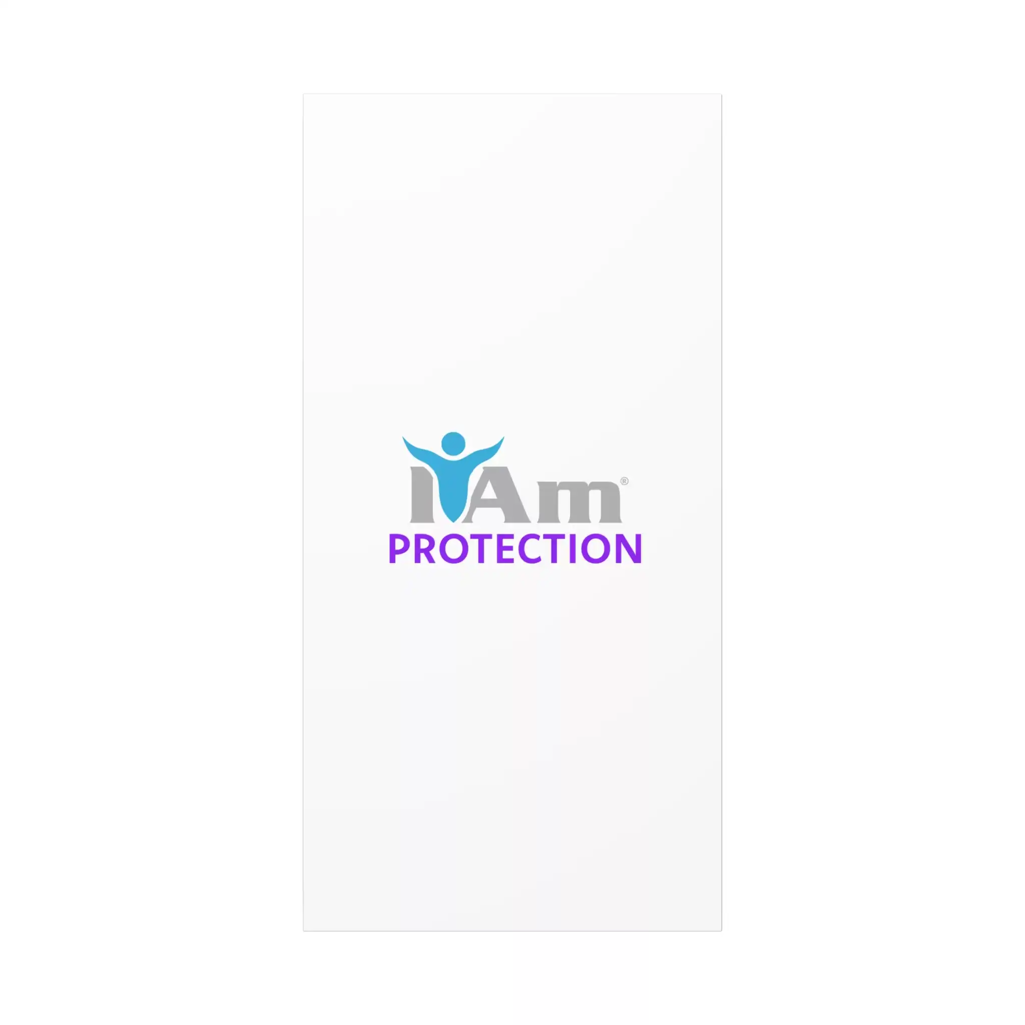 3260244493527570516_2048.webp I Am Protection inspirational wall art with a human figure and protective message.