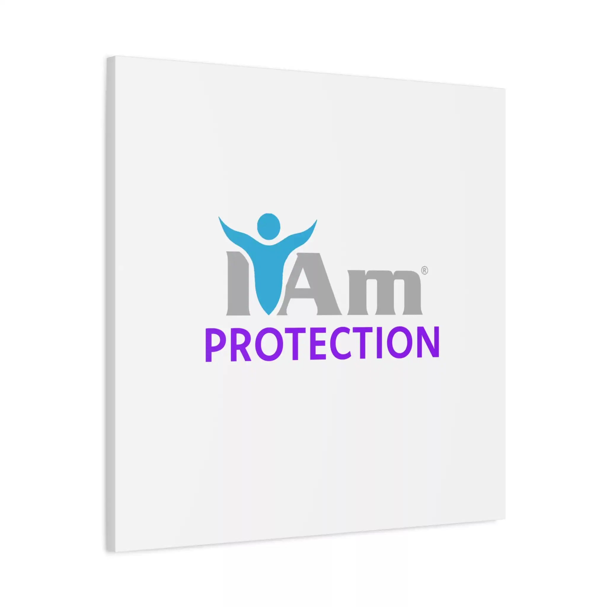 3269744514377280266_2048.webp Inspirational wall art with 'I Am Protection' message and human figure design.