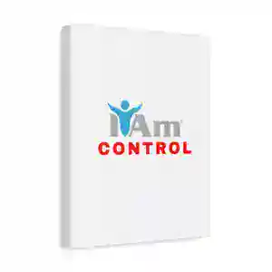 Inspirational wall art with 'I Am Control' message for home decor.
