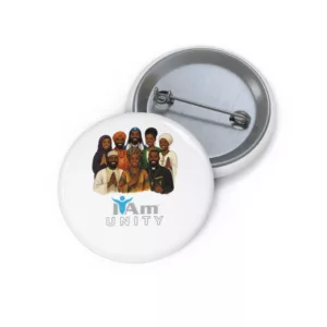 Unity badge with diverse group of people representing community and harmony.