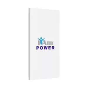 Inspirational wall art with 'I Am Power' message on a white canvas.