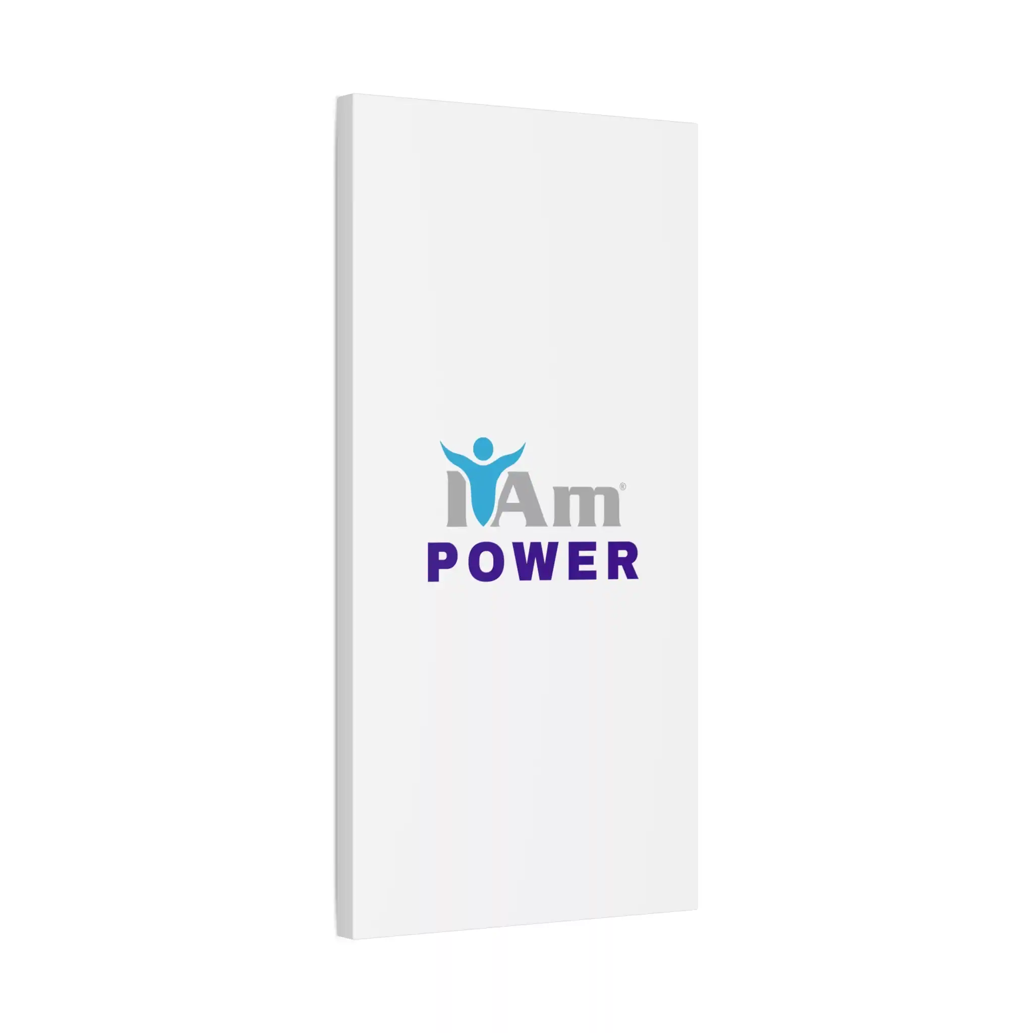 4415929477549204432_2048.webp Inspirational wall art with 'I Am Power' message on a white canvas.