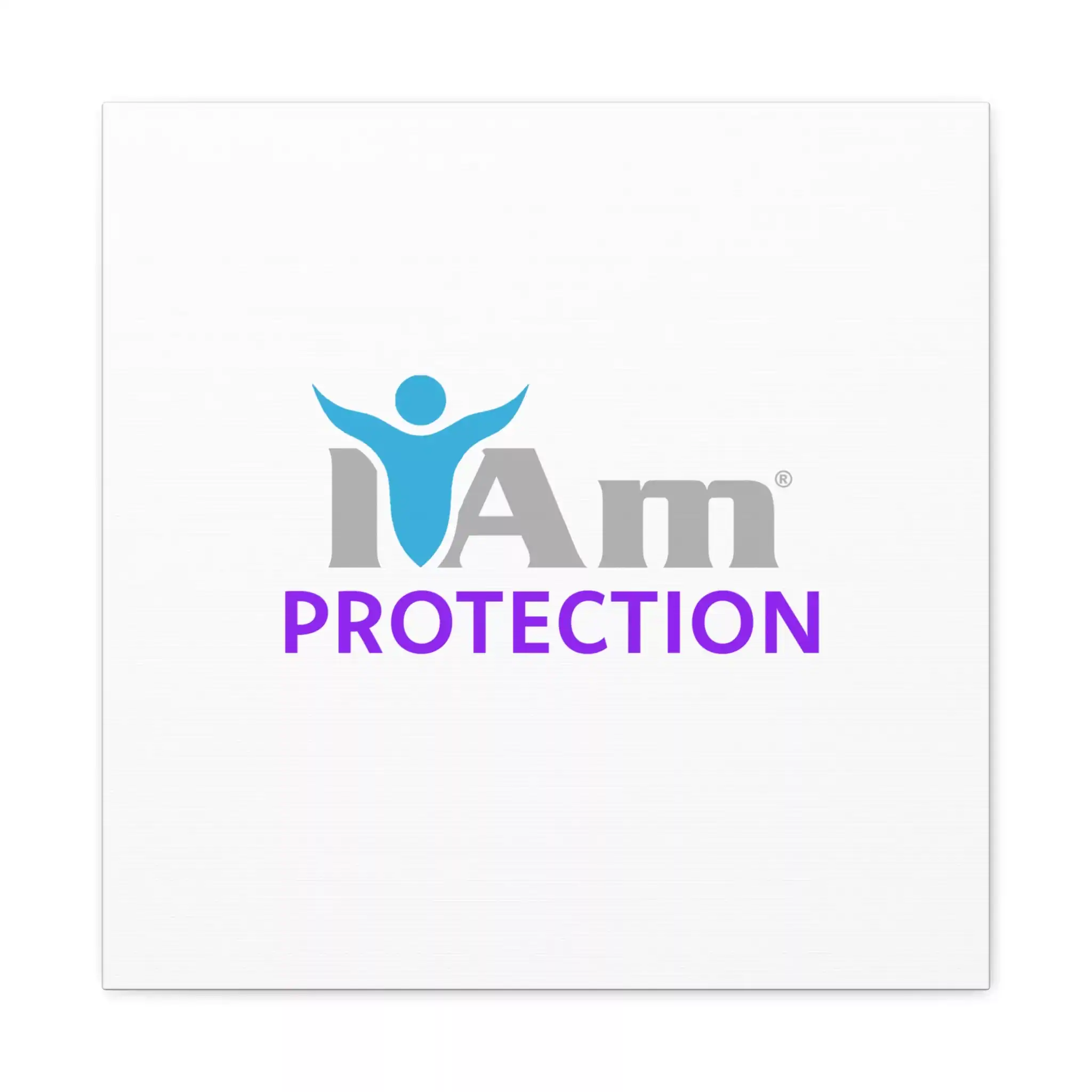 4574890736912459366_2048.webp Inspirational wall art with 'I Am Protection' message and abstract figure design.